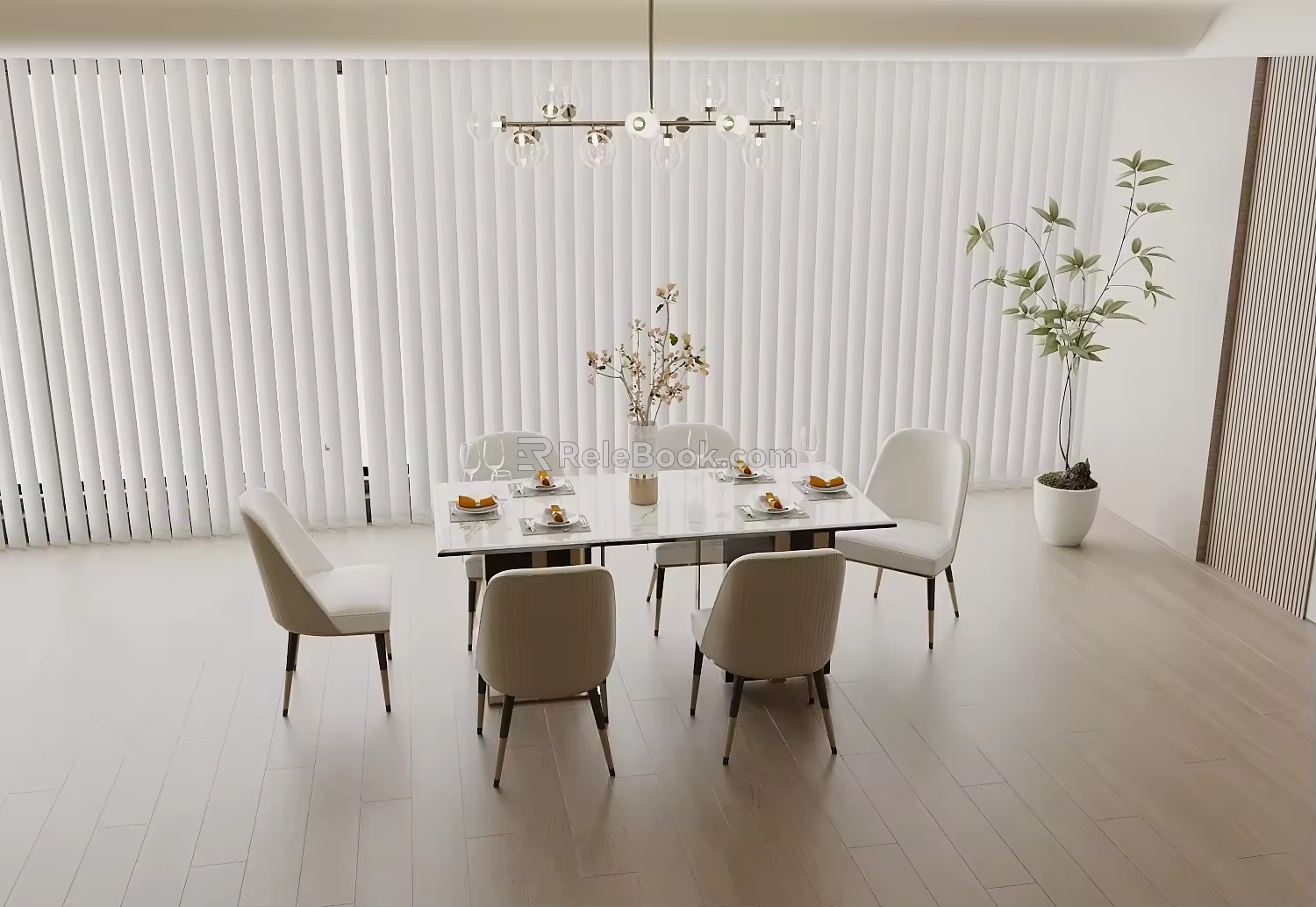 Dining Table and Chair Guest Dining Room Tea Table and Chair Dining Table Wine Table and Chair Group Long Dining Table and Chair 3d model