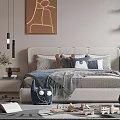 Modern Kids Room Interior With Bed Desk Chair Artwork And Playful Toys On Rug