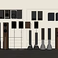 Sound floor sound ceiling sound floor sound video room sound middle ancient sound 3d model