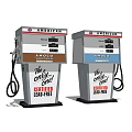 American Brand Vintage Fuel Dispensers With The Good Stuff And Carters Lead Free Labels