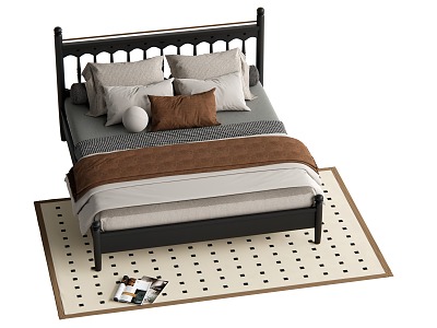 Middle Style Double Bed model