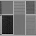 Various Window Blinds With Different Designs And Styles For Home Decoration 3d model