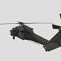Military Green Helicopter Featuring Rotors Fuselage And Military Equipment Design