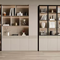 Modern Bookcase Home Bookcase 3d model
