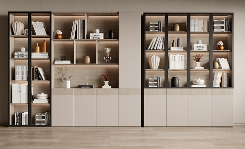 Modern Bookcase Home Bookcase 3d model