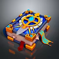 Magic Book Cartoon Book Summoning Book Ancient Book Magic Summoning Book Animation Book 3d model