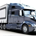 Volvo Modern Truck Exterior Design With Spacious Interior Cabin Dashboard And Steering Wheel