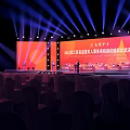 2024 Wuhan Veterans Affairs Service Competition Stage With Lights And Seats