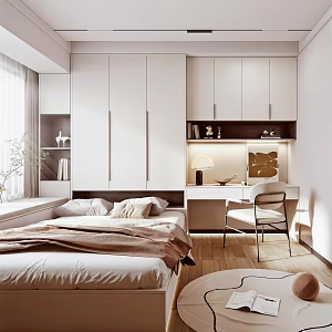 Modern Tatami Bedroom 3d model