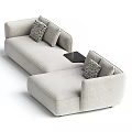 Modern Multiplayer Corner Sofa 3d model