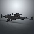Modern Sniper Rifle With Tactical Scope And Ergonomic Design Features 3d model
