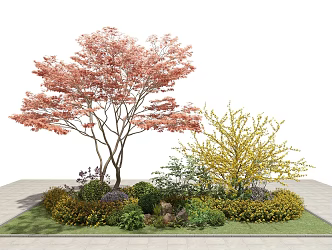 Modern Shrub Outdoor Plant Greening Landscape 3d model