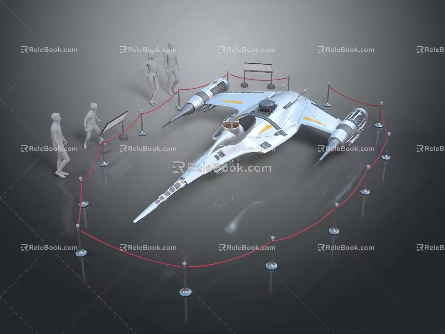 Modern Spaceship Spacecraft Spacecraft 3d model