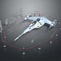 Modern Spaceship Spacecraft Spacecraft 3d model