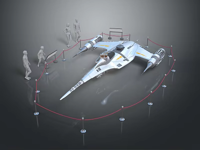 Modern Spaceship Spacecraft 3d model