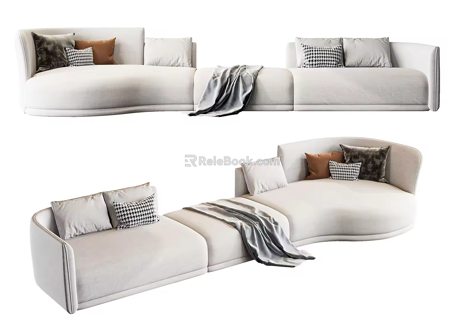 Modern Multiplayer Sofa 3d model