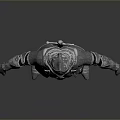 Detailed Medieval Knight Armor As Protective Battle Weapon With Metallic Design