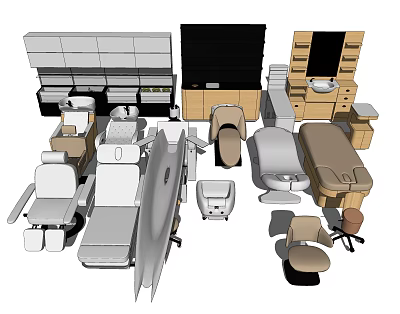 Barber Chair 3d model Barber Chair 3d model