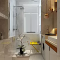 Modern Apartment Simple Apartment Model Room Space 3d model