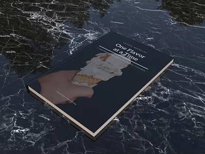 One Flavor Ice Cream Book Featuring Hand Holding Ice Cream Cone On Cover 3d model