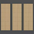Bamboo Room Dividers with Vertical Slats for Modern Interior Partition Design