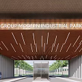 Modern Gate Factory Gate 3d model