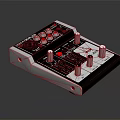 Professional Commercial Audio Mixer with Control Knobs Sliders Buttons and Indicator Lights