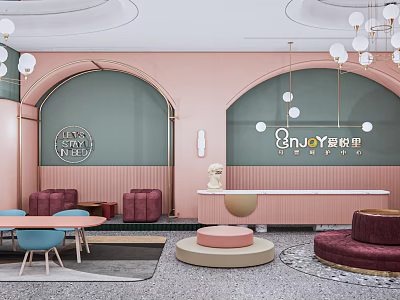 Elegant Modern Boutique Store Interior With Soft Lighting And Stylish Furniture Decor 3d model