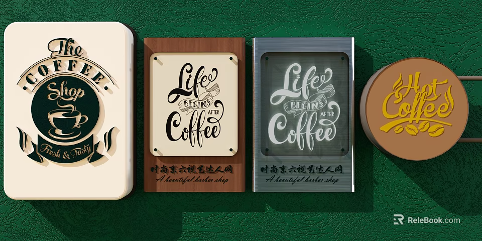 Life Legend Coffee Brand Beautiful Lifestyle With Different Material Packaging Boxes 3d model 