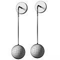 Modern Decorative Wall Lamps With Glass Globe And Gold Black Metal Design