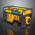 Champion Hybrid Generator Yellow Black Design With Control Panel And Engine