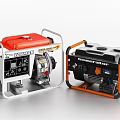 Industrial Equipment Generators With Red And Black Orange Design For Power Supply