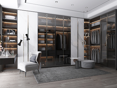 Modern cloakroom wardrobe dresser model