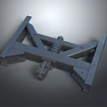 Mechanical Metal Frame Structure With Cross Beams Spring And Roller Components