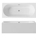 White Bathtub Modern Design With Simple Style Smooth Surface And Elegant Look 3d model
