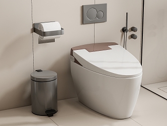 Smart toilet 3d model