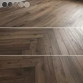 Dark Brown Wooden Flooring With Herringbone Pattern And Natural Wood Texture For Modern Interior