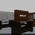 BALLY Store In Shopping Mall With Glass Front And Product Displays