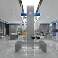 Modern Clothing Store Interior Design With Clothing Displays Racks Mannequins And Bright Lighting