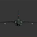 Green Camouflage Space Aircraft Model With Red Blue Insignia For Cosmic Exploration