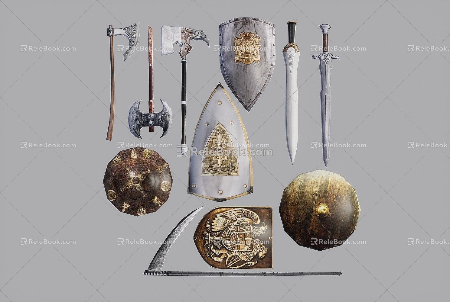 Medieval Weapons 3d model