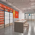 Modern Mobile Phone Store Mobile Phone Accessories Store Mobile Phone Repair Store Mobile Phone Accessories Bar Display Cabinet Nakajima Display 3d model
