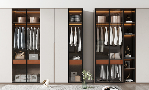 Modern wardrobe 3d model