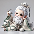 Land Gods Old Immortals Immortals Mythical Characters Tea Gods Tea Tea Game Characters Anime Characters Chinese Style 3d model