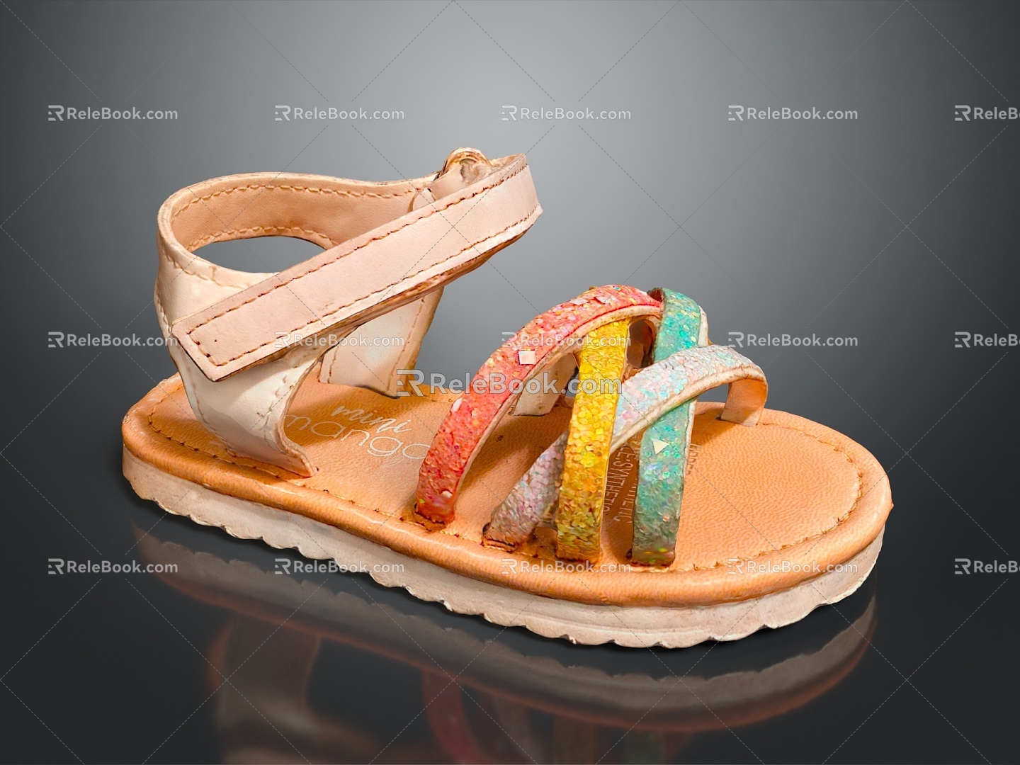 Sandals Sandals Peep Toe Shoes 3d model