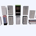 Modern Refrigerator Freezer Household Refrigerator 3d model