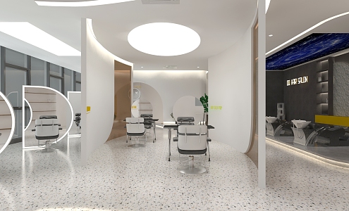 Modern minimalist beauty salon 3d model