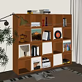 Middle Ancient Solid Wood Locker 3d model