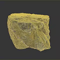 Natural Raw Stone Block With Rough Surface And Multicolored Texture For Interior Decoration