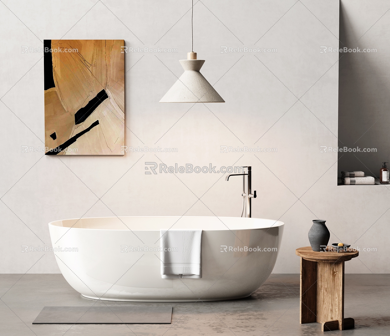 Bathtub Tub Integrated Bathtub Independent Bathtub 3d model